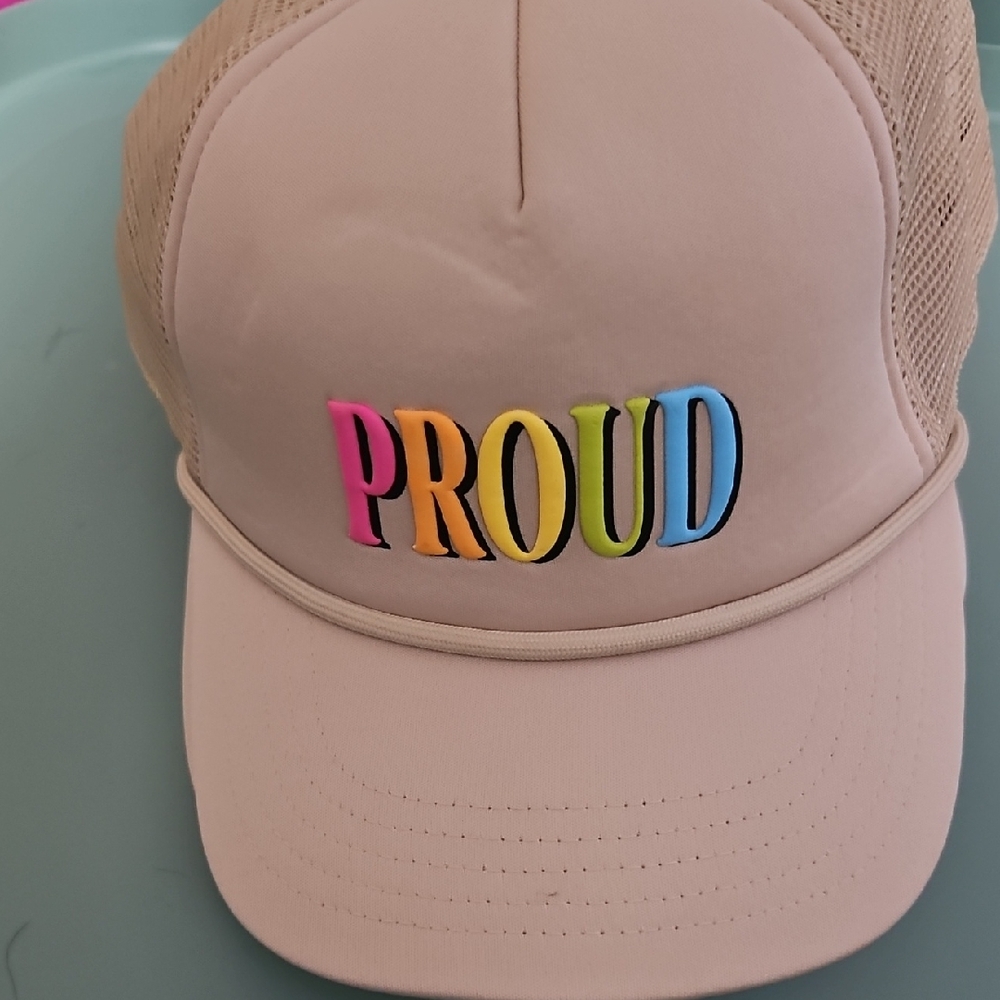 TARGET PRIDE COLLECTION PROUD TAN TRUCKER HAT: NEW WITH TAGS: ADULT UNISEX